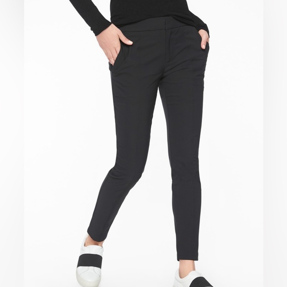 Athleta Black Wander Stash Skinny Pants Size 2P